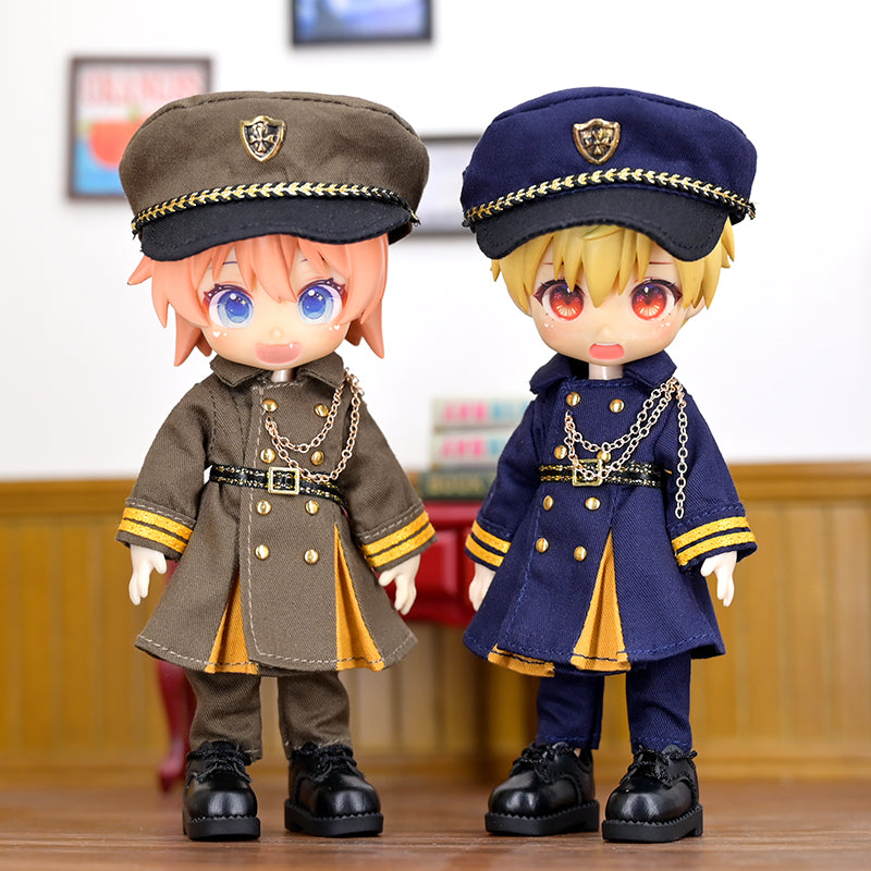 Ob11 Doll Clothes Elegant Uniform Coat Set 1/12BJD Doll Clothes Suitable For P9 YMY GSC UFDoll Tops Accessories Gift