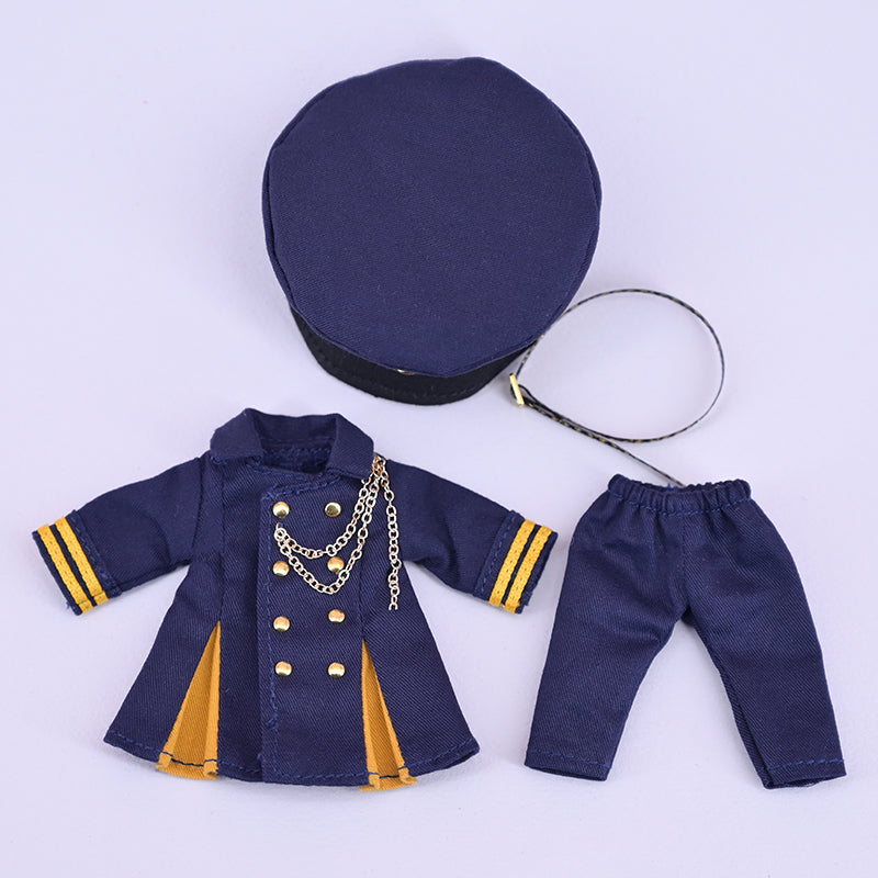 Ob11 Doll Clothes Elegant Uniform Coat Set 1/12BJD Doll Clothes Suitable For P9 YMY GSC UFDoll Tops Accessories Gift