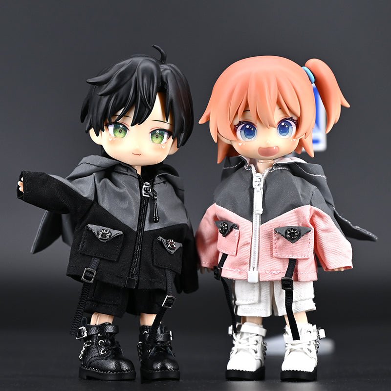 Ob11 Doll Clothes Cool Little Monster Storm Jacket Suitable For Obitsu11 1/12 BJD P9 P10 YMY Coat GSC Plain Body UFDoll  Doll Clothes P9 Coat