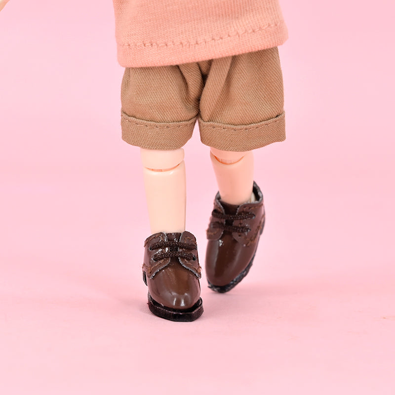 OB11 Doll Shoes Formal Leather Shoes Pointed Leathbitsuer Shoes Suitable For 1/12BJD  GSC YMY UFDOLL P9 P10 Shoe Accessories