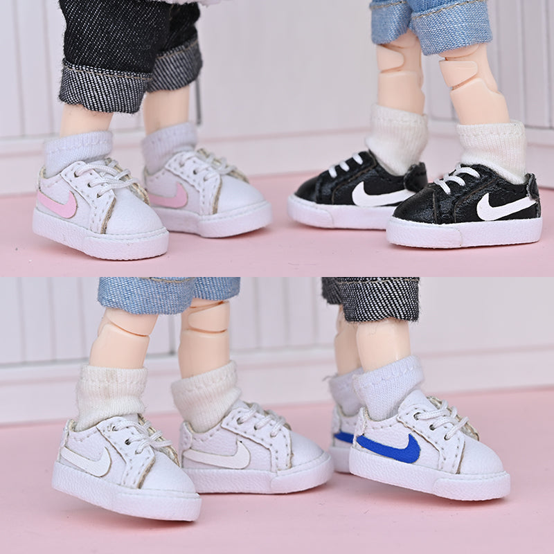 OB11 Doll Shoes Leisure Sports Shoes Casual Shoes Ssuitable For 1/12BJD YMY P9 P10 Body9 Obitsu11 UFDoll Sports Shoe Accessories