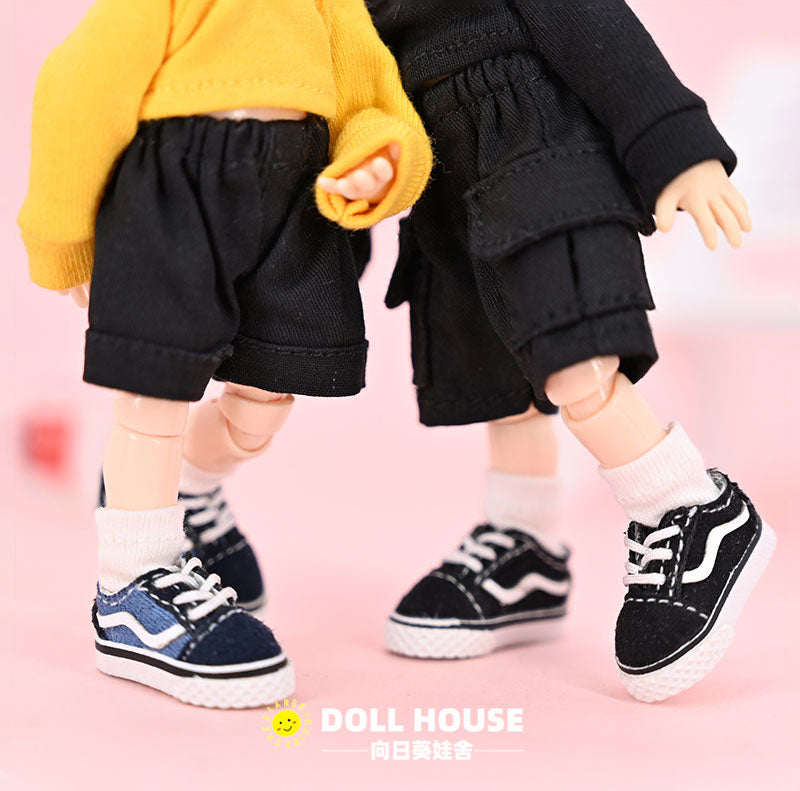 Ob11 Doll Shoes Casual plate shoes Skateboard shoes Obitsu11 Suitable For GSC UFDoll YMY P9 P10 Molly 1/12BJD Doll Sneakers Shoes Accessories