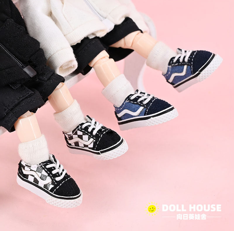 Ob11 Doll Shoes Casual plate shoes Skateboard shoes Obitsu11 Suitable For GSC UFDoll YMY P9 P10 Molly 1/12BJD Doll Sneakers Shoes Accessories