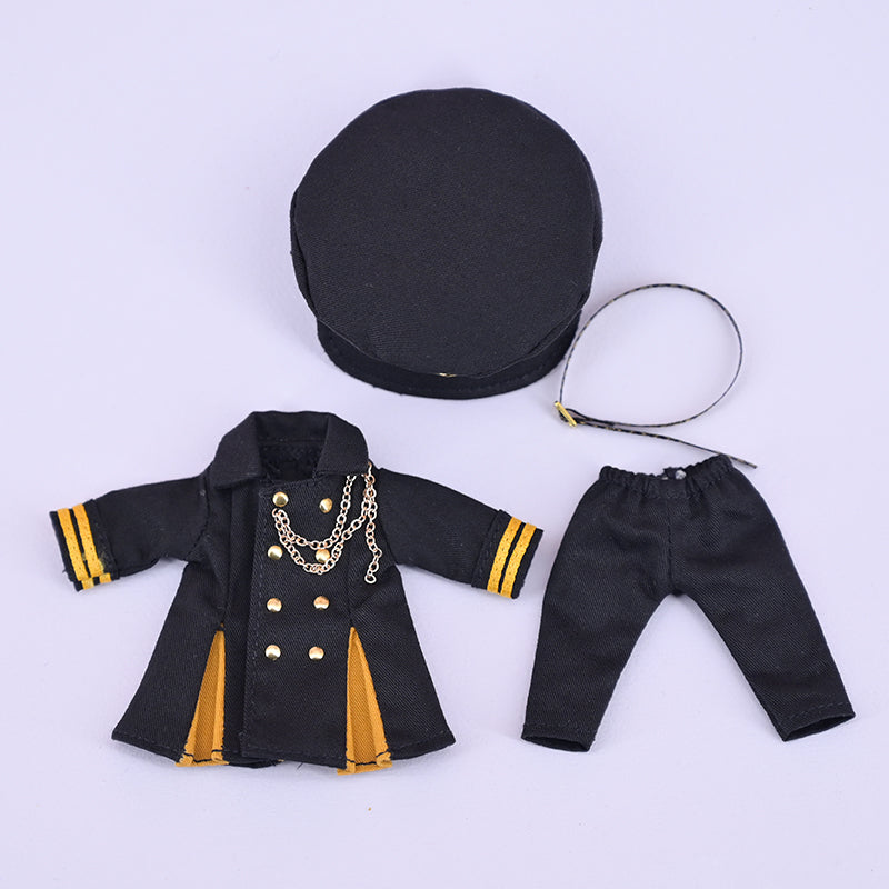 Ob11 Doll Clothes Elegant Uniform Coat Set 1/12BJD Doll Clothes Suitable For P9 YMY GSC UFDoll Tops Accessories Gift