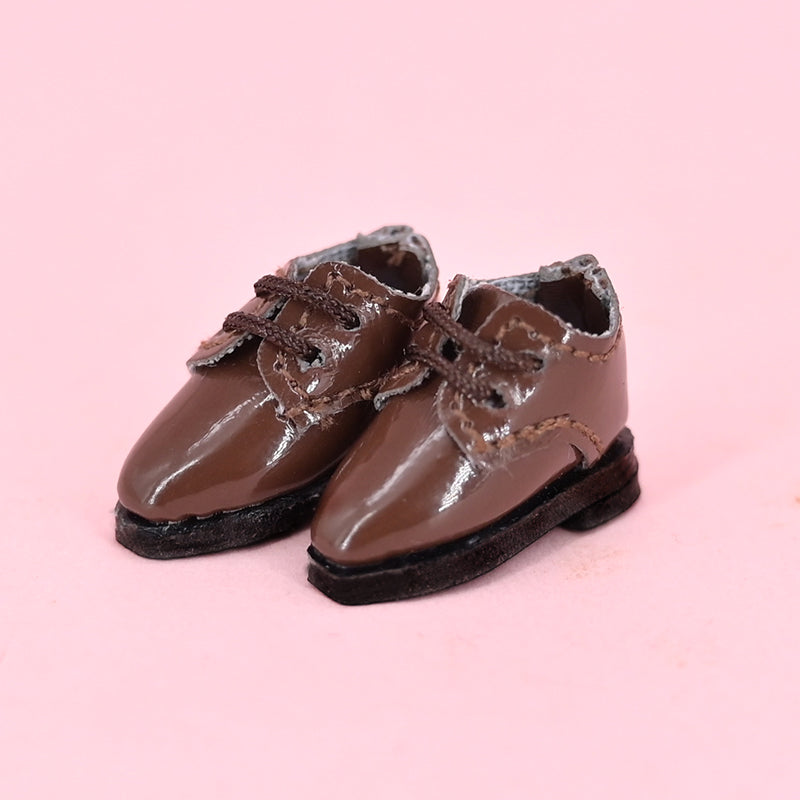 OB11 Doll Shoes Formal Leather Shoes Pointed Leathbitsuer Shoes Suitable For 1/12BJD  GSC YMY UFDOLL P9 P10 Shoe Accessories